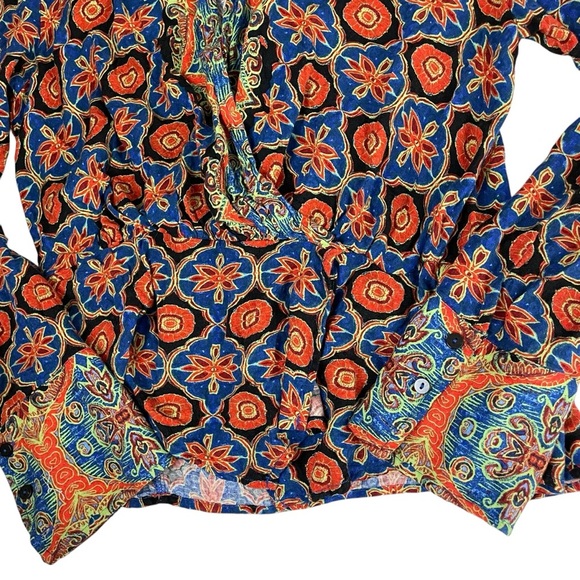 Free People Falling For You Floral Wrap Top Large - Picture 8 of 13